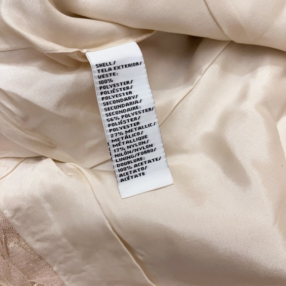 NWT 2b. RYCH | 2B. Rych Cream Gold & Rosette Skirt Size 8 (M) mini Date skirt - Picture 6 of 7